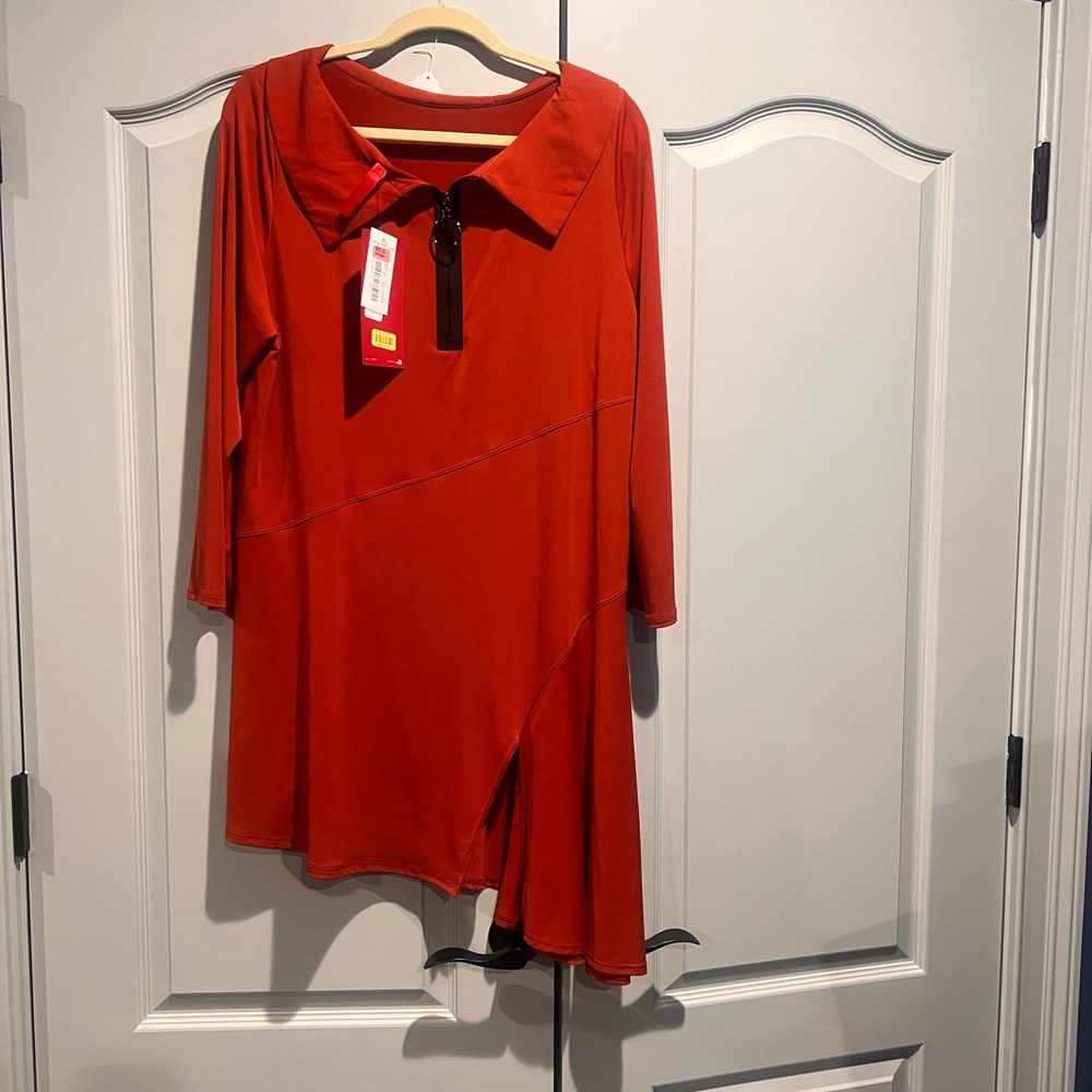 Elegant Rust Orange Women’s Top/Dress